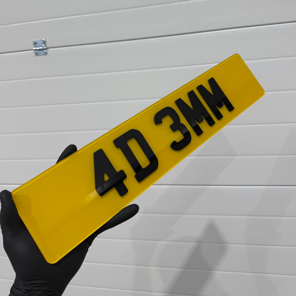Signature Plates 4D 3MM Style License Plate