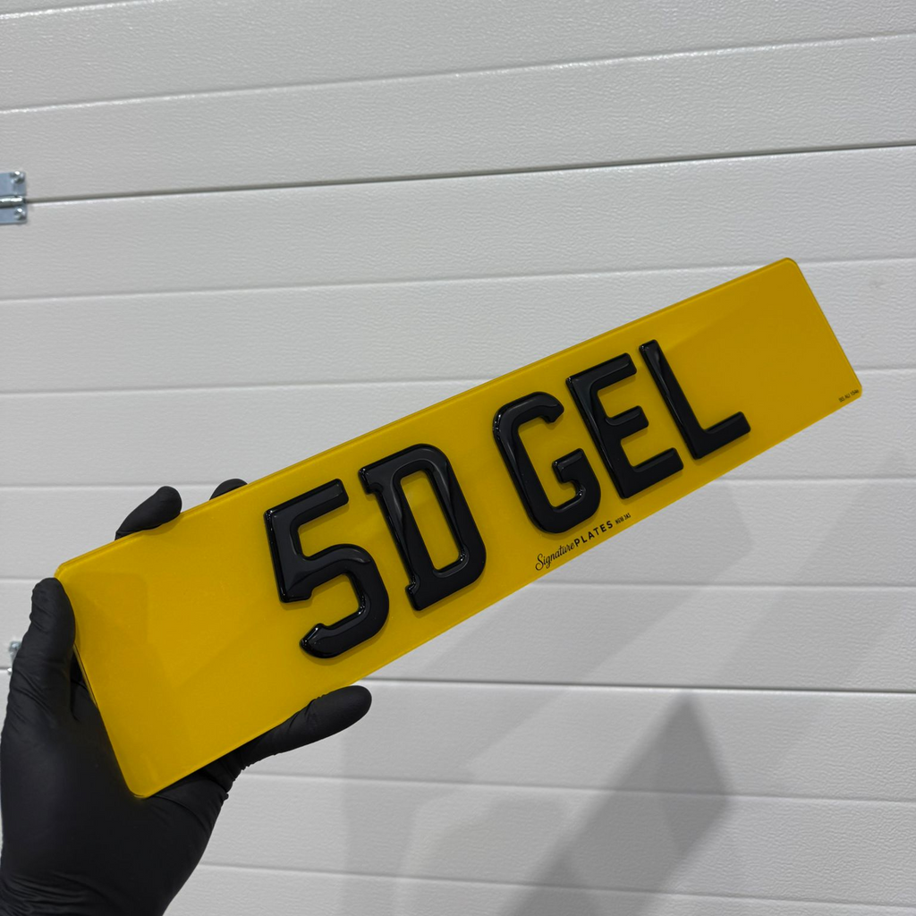 Signature Plates 5D Gel Style License Plate