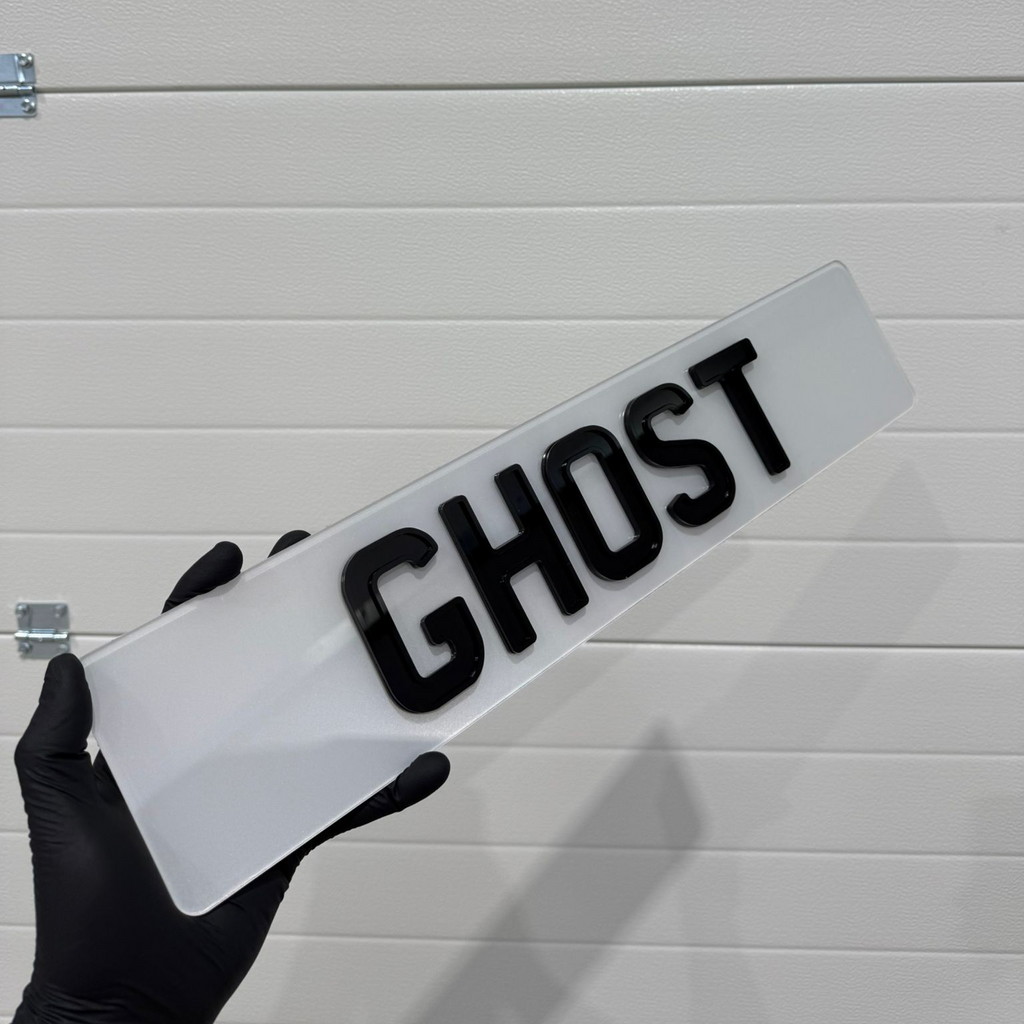 Signature Plates Ghost Style License Plate